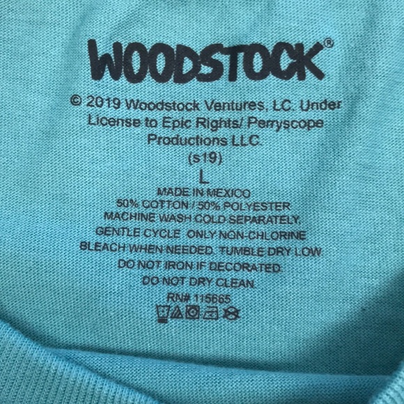 LOVE☄️SALE! WOODSTOCK REVOLUTION Green TShirt/L - Picture 4 of 7